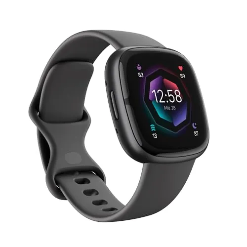 Fitbit Sense 2,Shadow Grey/Graphite Smartwatch, Unisex-Adult, One Size