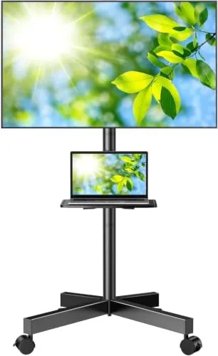 PERLEGEAR Soporte TV Ruedas para 23-60 Pulgadas, hasta 40kg, VESA 400x400mm