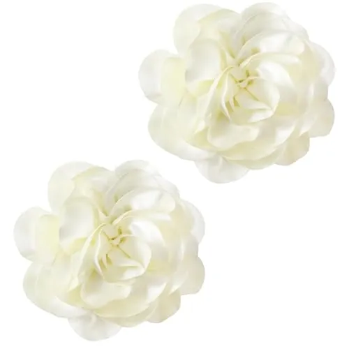 JOOTUEPO 2 pieza broche de flor, Elegante Broche de Camelia, Cintas Broche Pin Fascinator Headwear Ramillete Floral, Flor Pinza Mujeres y Niñas para boda, fiesta, baile