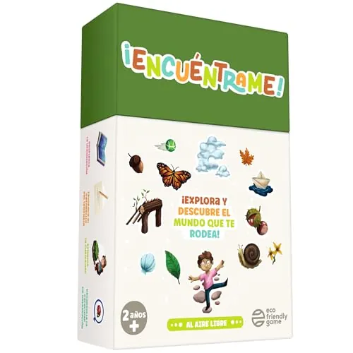 Oh Happy Games - ¡Encuéntrame! Al Aire Libre - 56 Cartas Busca y Encuentra Naturaleza - Juego Educativo Montessori Desde 2 Años - Juego Niños Exterior - Regalo Educativo