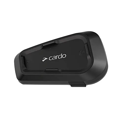 Cardo Spirit HD Motocicleta 2 Vías Bluetooth Sistema intercomunicador, Negro, Doble, Set de 2