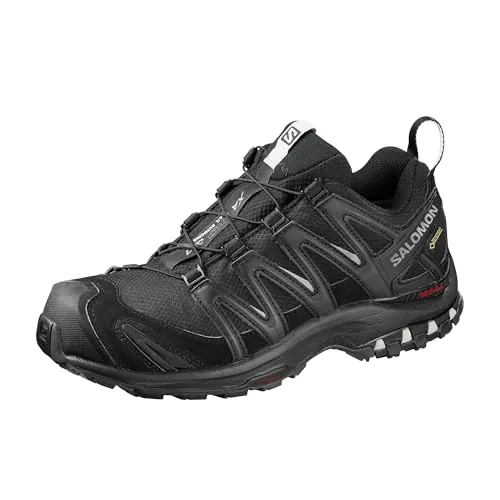 Salomon XA Pro 3D Gore-Tex Zapatillas de Trail Running para Mujer, Ajuste preciso, Agarre en todo tipo de terrenos, Impermeable, Black, 36
