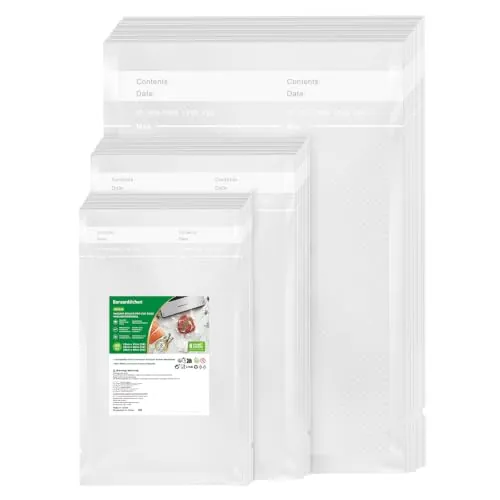 Bonsenkitchen Bolsas Vacío Alimentos 15x25|20x30|28x40 cm，VB3215