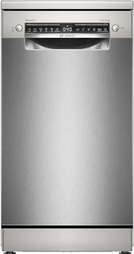 Bosch - Lavavajillas, 45 cm, Serie 4, Libre Instalación, Home Connect, Acero Inoxidable, SPS4HMI49E