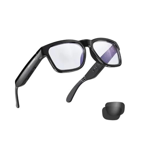 OhO Open Ear Smart Glasses, UV400 Z87.1 Lightweight Audio Bluetooth Glasses