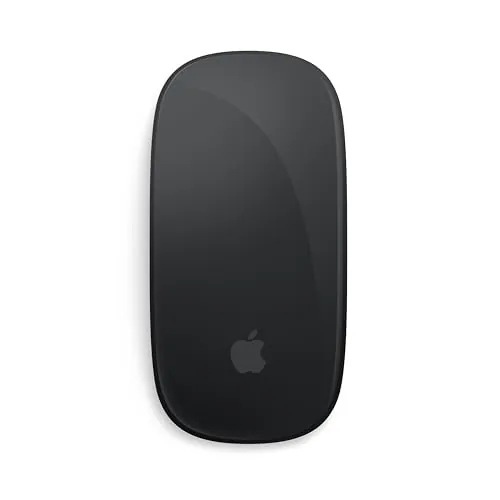 Apple Ratón Magic Mouse: Recargable, con conexión Bluetooth y Compatible con el Mac y iPad; Negro, Superficie Multi-Touch (USB-C)