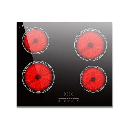 DELITEER Placa Vitroceramica 4 Fuegos, Placas Vitrocerámica Empotrable