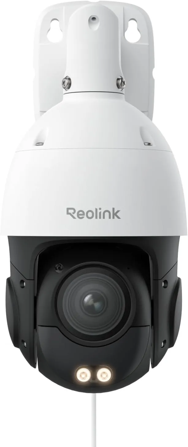 Reolink 4K PTZ Cámara Vigilancia Exterior PoE, 16X Zoom Óptico 3D, 360°/90° Pan & Tilt, Visión Nocturna en Color, Detección Persona/Vehículo/Animale, Audio Bidireccional, Soporta microSD, RLC-823S2