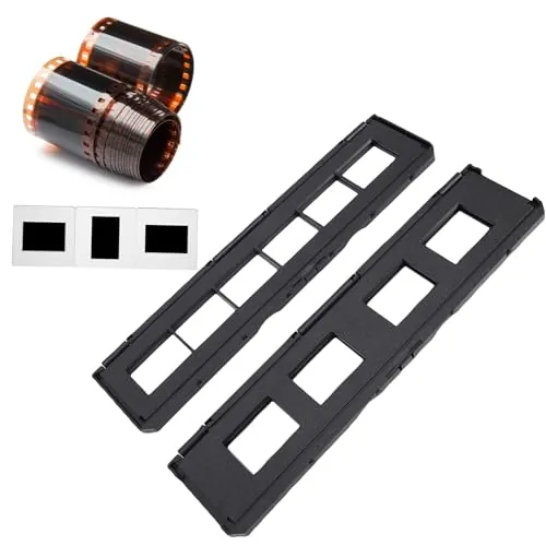 Yanmis Soporte de Diapositiva de 135 Mm y Soporte de Película de 35 Mm, 6 Sostiene una Larga Bandeja Negativa de Cine 4 Hoyos Positivos Positivos sobre de Diapositivas para Escáneres