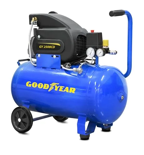 Goodyear - Compresor de Aire 50L 8 Bar 210 l/min Bricolaje
