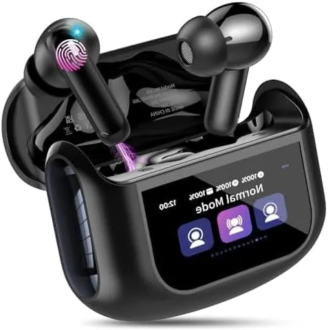 Thunelec Auriculares Inalámbricos Pantalla Táctil Cancelación Ruido ANC+ENC