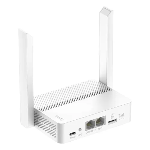 Cudy 4G LTE Cat 4 N300, OpenWRT, alimentación por USB-C, LT300