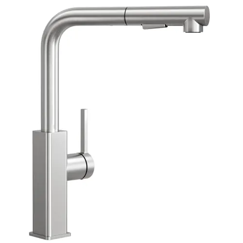 CECIPA Grifo Cocina Extraíble, Grifo Fregadero Acero Inoxidable, Grifo de Cocina Extensible, Grifo Monomando Cocina con Doble Chorro, Torneira Cozinha 360° Giratorio, Griferia Cocina Moderno