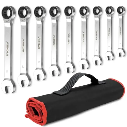 HYCHIKA 9 Llaves Carraca 6-19mm 72T