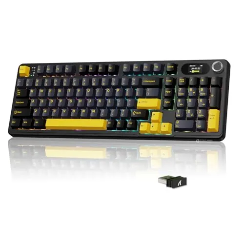 MAMBASNAKE × Attack Shark X98 Pro Teclado Mecánico Inalámbrico con Pantalla