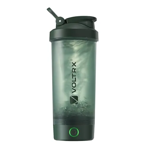 VOLTRX Titanus - Botella mezcladora eléctrica recargable con USB C para batidos de proteínas, para batidos de proteínas y batidos de reemplazo de comidas, sin BPA, 24 onzas