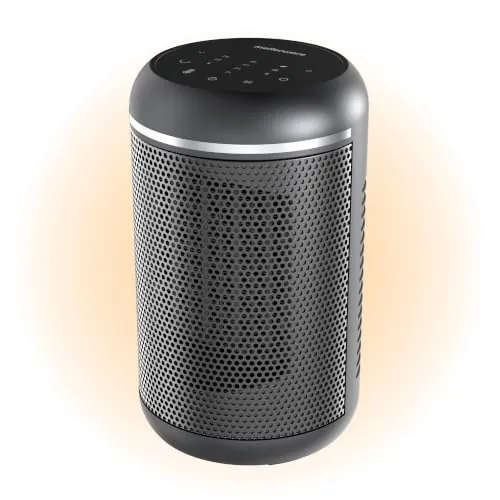 Mellerware Calefactor Cerámico 1500W de Bajo Consumo, Silencioso, Homy | Calefactor eléctrico compacto con modo ECO, 3 potencias, <40 dB, oscilación 75° y temporizador 8 h para estancias hasta 15 m²