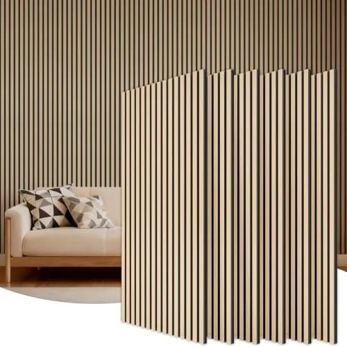 TONOR Paneles Decorativos para Pared,120x60-4.32㎡, 6 Paneles,Roble