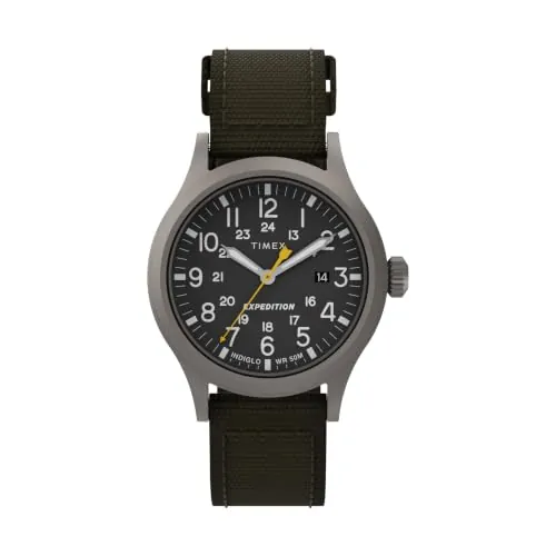Timex Expédition Scout, Reloj análogico de cuarzo para Hombre, Gris (Green/Gray)