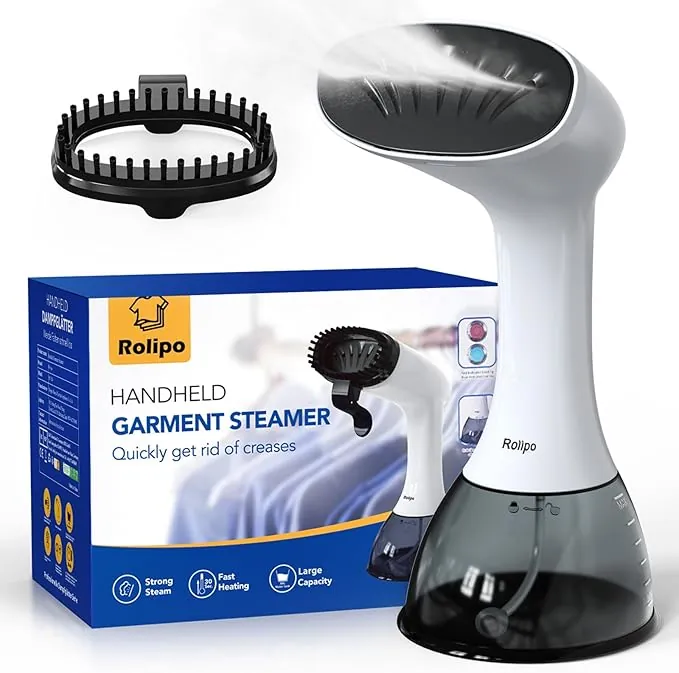 Rolipo Plancha Vertical Vapor 1640W, 400ML Plancha Vapor Cepillo de Vapor Removedor de Arrugas Para El Hogar, La Oficina, Los Viajes