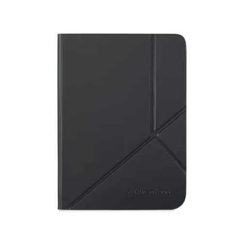 Funda SleepCover para Kobo Clara Colour/BW | Negro | Tecnología de Sueño/Despertar | Soporte Integrado de 2 Posiciones | Cuero Vegano | Compatible con el eReader Kobo Clara Colour/BW de 6”