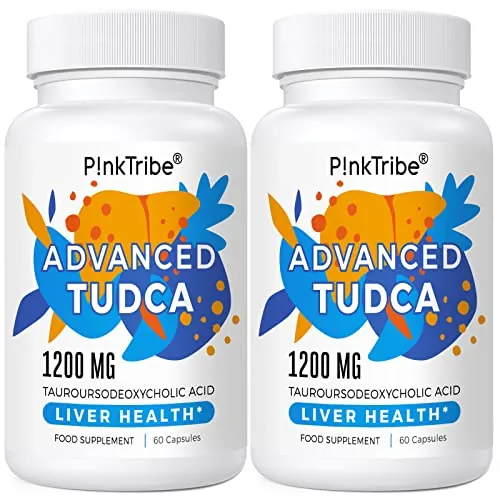 TUDCA (ácido tauroursodesoxicólico), suplemento hepático, 1200 mg por porción, 120 cápsulas