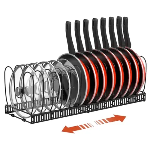 Housolution Organizador de Ollas y Sartenes Soporte Tapas