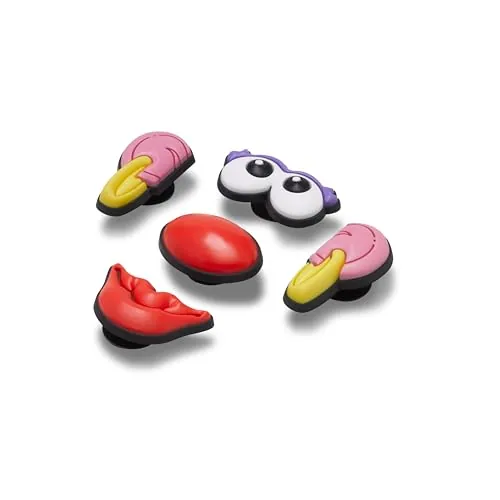 Crocs Paquete de 5 dijes unisex para zapatos, multicolor, talla única, multicolor, Talla única