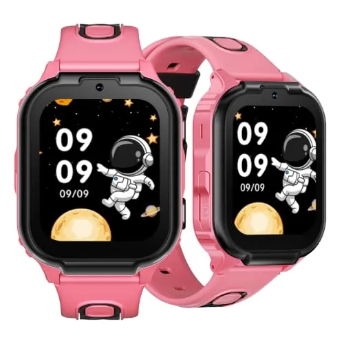 DOOGEEEco Anyscene S1 Reloj Inteligente niño 4G GPS con Llamadas y Video, Videollamada HD, Isla Dinámica, Chat Voz, Podómetro, SOS, Control Parental, Resistente al Agua IPX7, Smartwatch Niño de 3-12