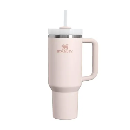 STANLEY Quencher H2.0 FlowState Tumbler 1.2L - Termo Conserva el Frío 11 Horas - Helada Durante 48 Horas - Botella Agua Acero Inoxidable - Taza Termica - Vaso Termico Sin BPA - Rose Quartz