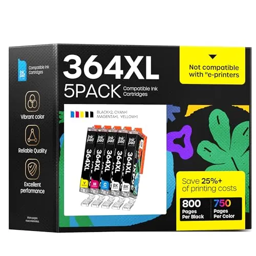 iNKPAD 364XL Cartuchos de Tinta 364 XL Compatibles con