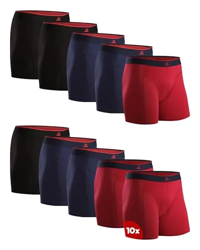 DANISH ENDURANCE Calzoncillos Hombre Boxer de Bambú, con o Sin Bragueta, Suaves y Elásticos, 3 o 10 Pack