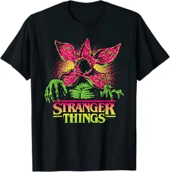 Stranger Things Neon Demogorgon Camiseta
