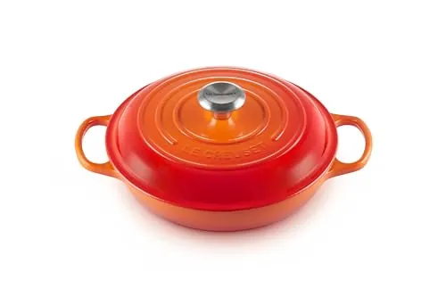 Le Creuset Cacerola baja de hierro fundido, 26 cm, 2, 2 L, Volcanico, 21180260902430