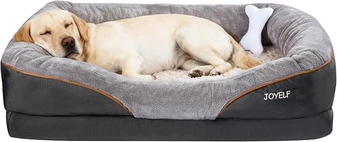 JOYELF Cama ortopédica para Perros, XX-Large, Cama de Espuma viscoelástica para Perros Grandes, Lavable, Transpirable, Antideslizante