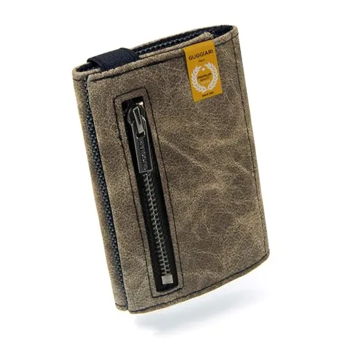 GUGGIARI® Cartera Hombre Cuero de Calidad –Cartera Suave con Monedero, Billetera y Tarjetero - Billeteras, Cartera RFID Antirrobo (Green)