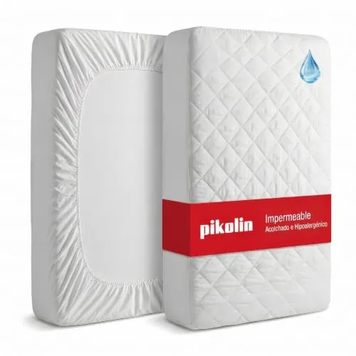 PIKOLIN Protector Colchón 150x190/200cm Impermeable Acolchado