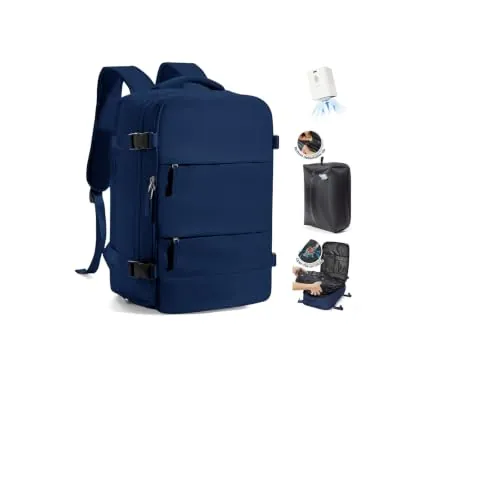 SZLX Mochila al Vacío con Bomba Mochila Viaje Cabina Avion 40x30x20 Mujer Ryanair Equipaje de Mano 40x30x20 Vueling Wizzair Mochila Viaje 40x20x25 Bolsas de Viaje 45x36x20 Easyjet para Portatil Hombre