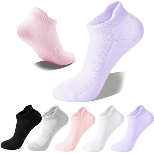 Wamicu Calcetines Tobilleros Mujer Cortos 5 Pares Algodón Transpirables