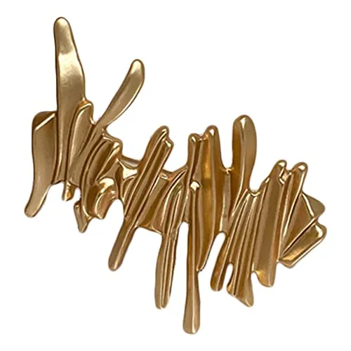 NIHENHAO Broches Irregulares de Metal Simples de Moda Retro Broche de Atmósfera Femenina Accesorios de Aleación