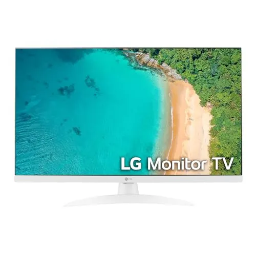 LG 27TQ615S-WZ - Monitor 27", 1920x1080, IPS, (16:9), webOS22, 250 CD/m², No, Inclinación Fija, DVB-T2 H.265, Altavoces Integrados, Blanco