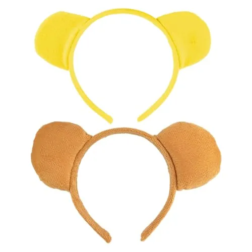 2 Uds Diademas Con Orejas De Oso, Diademas De Animales Bonitas, Accesorios Para El Cabello Para Disfraces, Accesorios Para El Cabello Para Cosplay