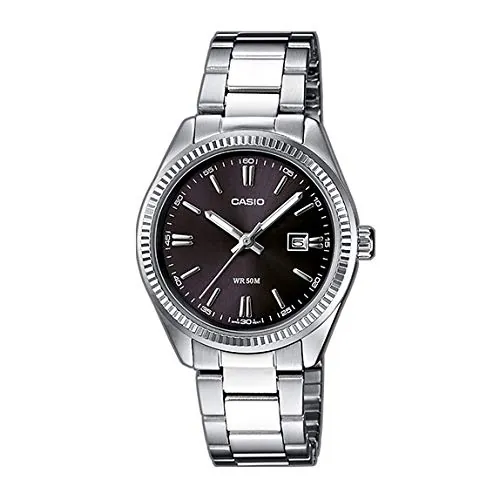 Casio Reloj Mujer Analogico Cuarzo con Correa de Acero Inoxidable LTP-1302PD-1A1VE
