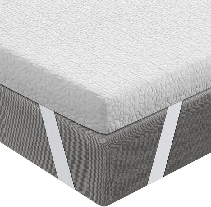 BedStory 10CM Topper 180x200, Topper Viscoelastico con Memoria, Cubrecolchón de Espuma con Memoria, Sobrecolchón Extraíble y Lavable