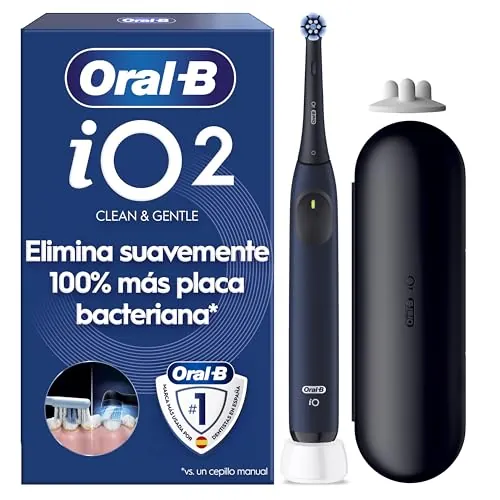 Oral-B iO 2 Cepillo de Dientes Eléctrico con 1 Cabezal, Azul Mar