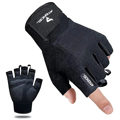 Guantes de entrenamiento Atercel, los mejores guantes de ejercicio para levantamiento de pesas, ciclismo, gimnasio, entrenamiento, transpirables y ajustados