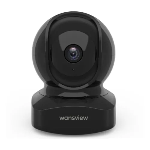 Wansview 2K Cámara Vigilancia WiFi Interior 360° Auto Seguimiento, 1 Pack | Camaras Vigilancia Domicilio WiFi para Mascotas/Perros, Alerta de Humana, Sirena, Grabación Continua, Audio Bidireccional