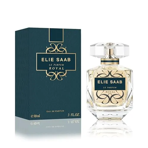 Elie Saab Le Parfum Royal 90 ml – Eau de Parfum de Mujer – Fragancia Chipre Ambarina – Cautivadoras Notas de Esencia de Mandarina, Rosa Absoluta y Ámbar – Botella de Cristal Transparente