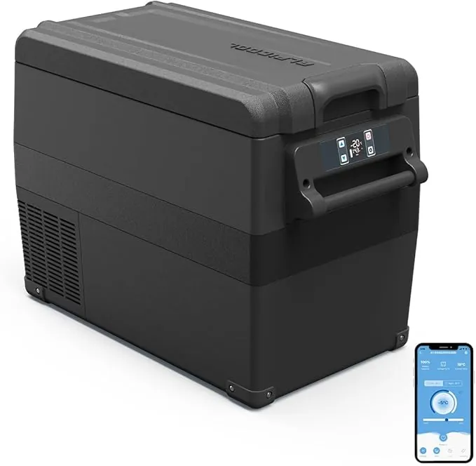 Alpicool NCF45 40L Nevera Portátil Eléctrica Refrigerador de Coche 12V 24V mini frigorífico CA 220v para Hogar, Camping, Viajes, Automóvil, 20ºC a 20ºC