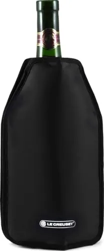Le Creuset Funda enfriadora para Botellas de Vino o Cava, WA126, Tejido Impermeable, Negro, 59142010006068